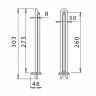 ТЭН Unival для водонагревателя (RCA, 3000W, D48, M6, L275) прямой Италия