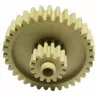 Шестерня редуктора мясорубки Vitek, Saturn, Rolsen, Erisson, Д- 73/28 зубья 35/15шт. (Прямой/прямой)