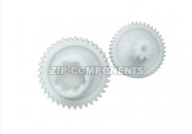 Блок шестеренок 2шт M700, D=82 H=82/18mm 38 кос. зуб, D=66/24 H=35/14 d=8mm 9 и 41 косой зуб